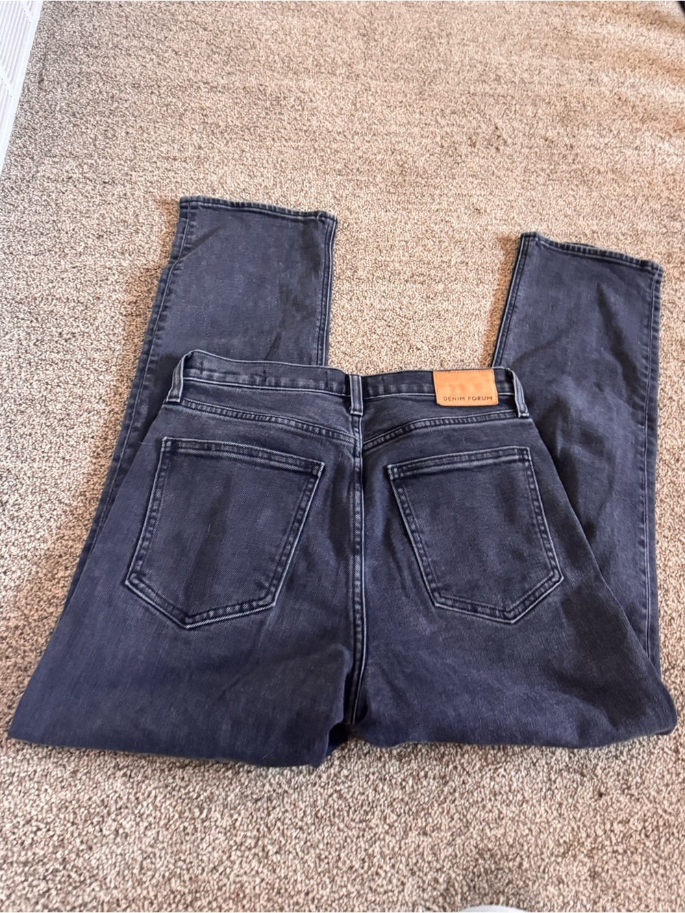 Denim Forum The Arlo Hi-Rise Straight Jean - Picture 3 of 7